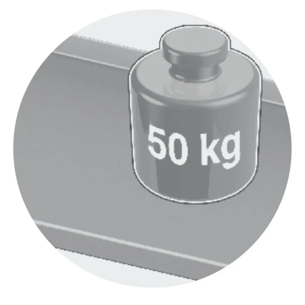 Étagère pour équipement 1300-4 avec une étagère (LSI1-130/40/33)