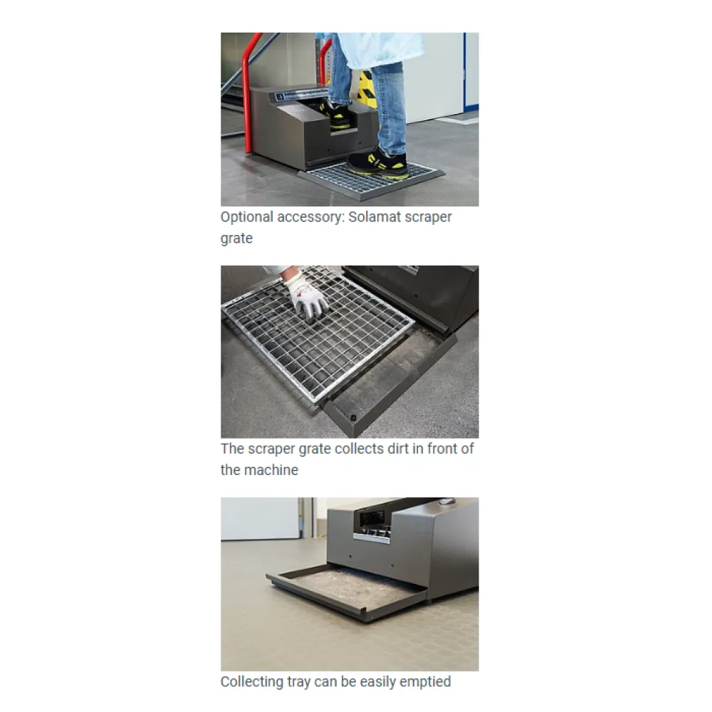 Machine compacte de nettoyage à sec pour semelles et partie supérieure des chaussures Solamat 100 (064-2200)