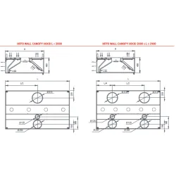 Hotte aspirante HFPD avec apport d'air STHORM 1000