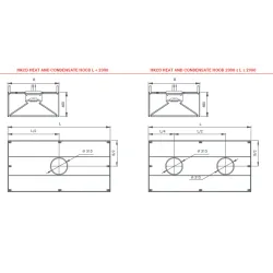 Hotte de condensation avec plaques de condensation HKCD 1000