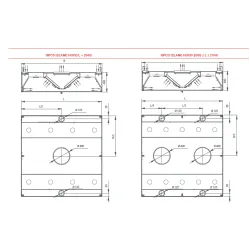 Hotte de cuisine îlot avec arrivée d’air HPCD 1400