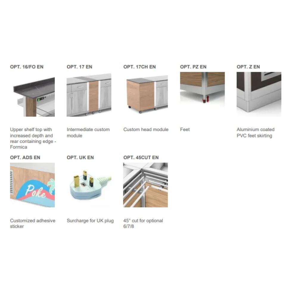 SURFACE CHAUDE EN VERRE TREMPÉ AVEC CHAUFFAGE PAR LAMPE HALOGÈNE ATHENA 3 PC/HALO W (01000HALO3FPCW)
