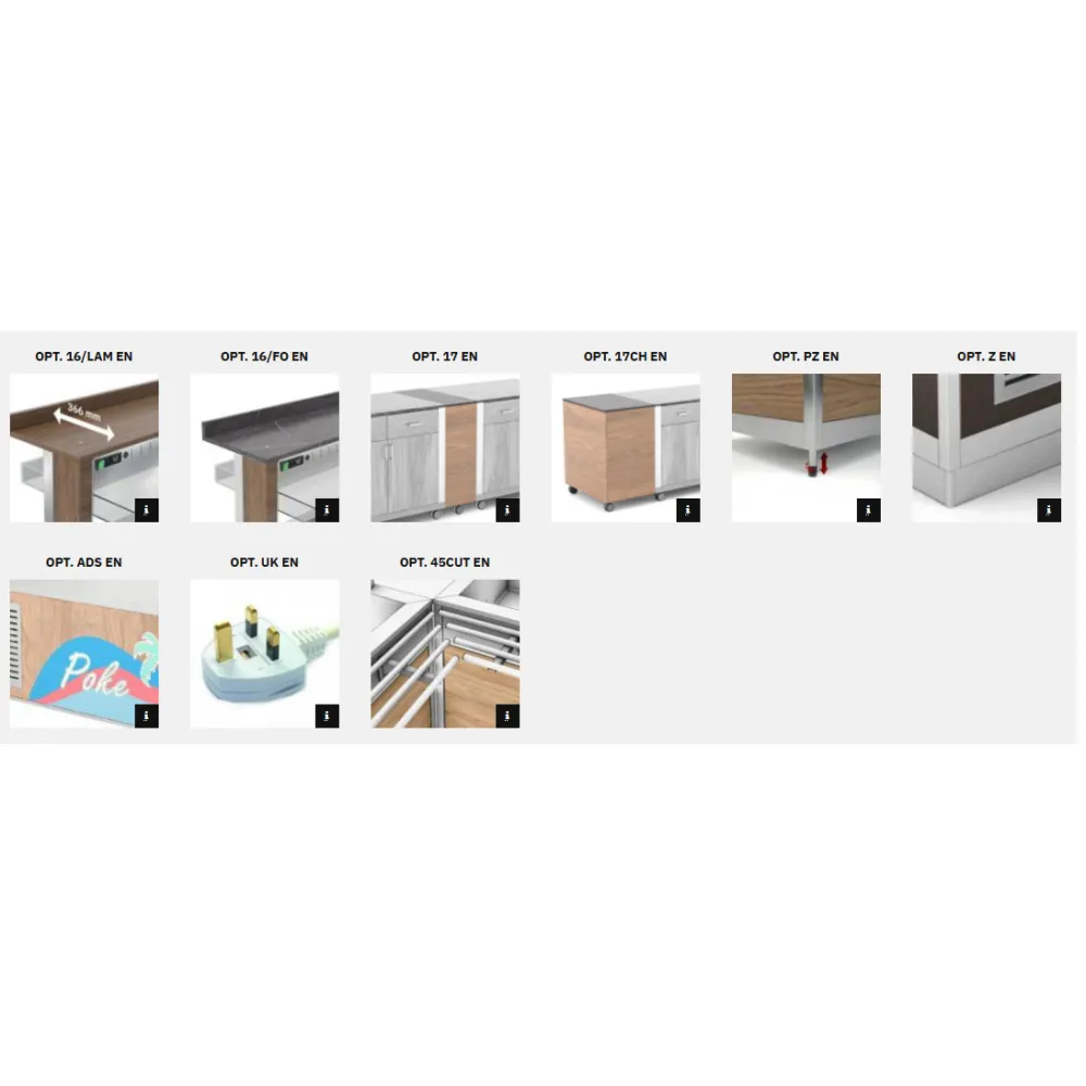 BUFFET RÉFRIGÉRÉ DE COMPTOIR ATHENA 4 PR/M W (01000ATH4MPRW)