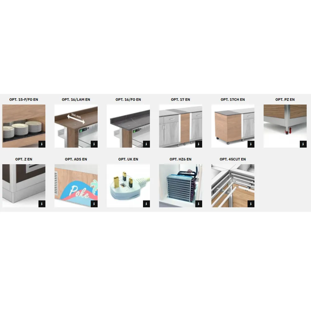 BUFFET RÉFRIGÉRÉ À VENTILATION ATHENA 3 RV/M W (01000ATH3MRVEW)