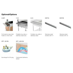 CHARIOT BAIN MARIE AVEC LAMPES HALOGÈNES COMPASS 2 HALO