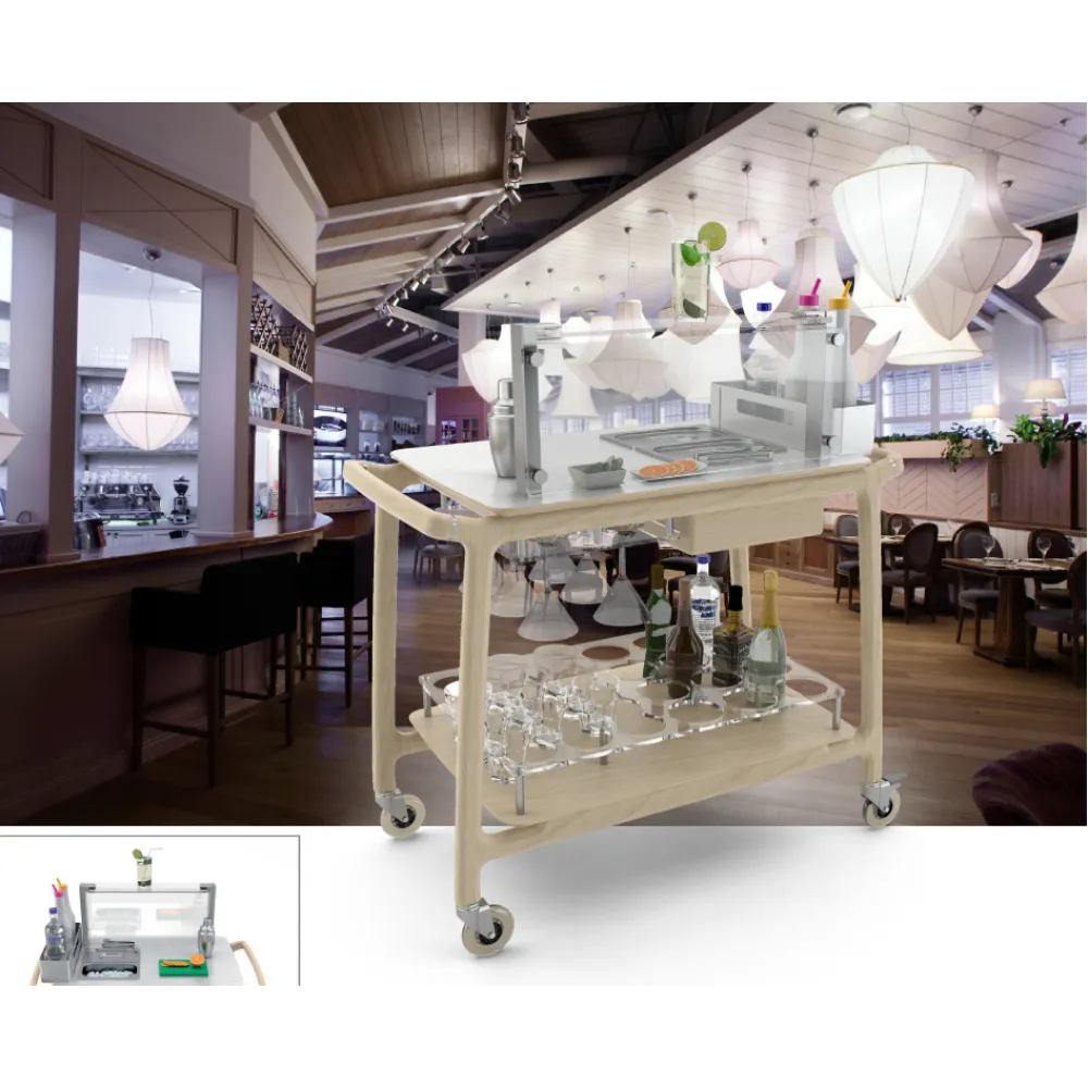 CHARIOT DE SERVICE DE COCKTAILS ARIANNA BAR (005LEARI/BAR)