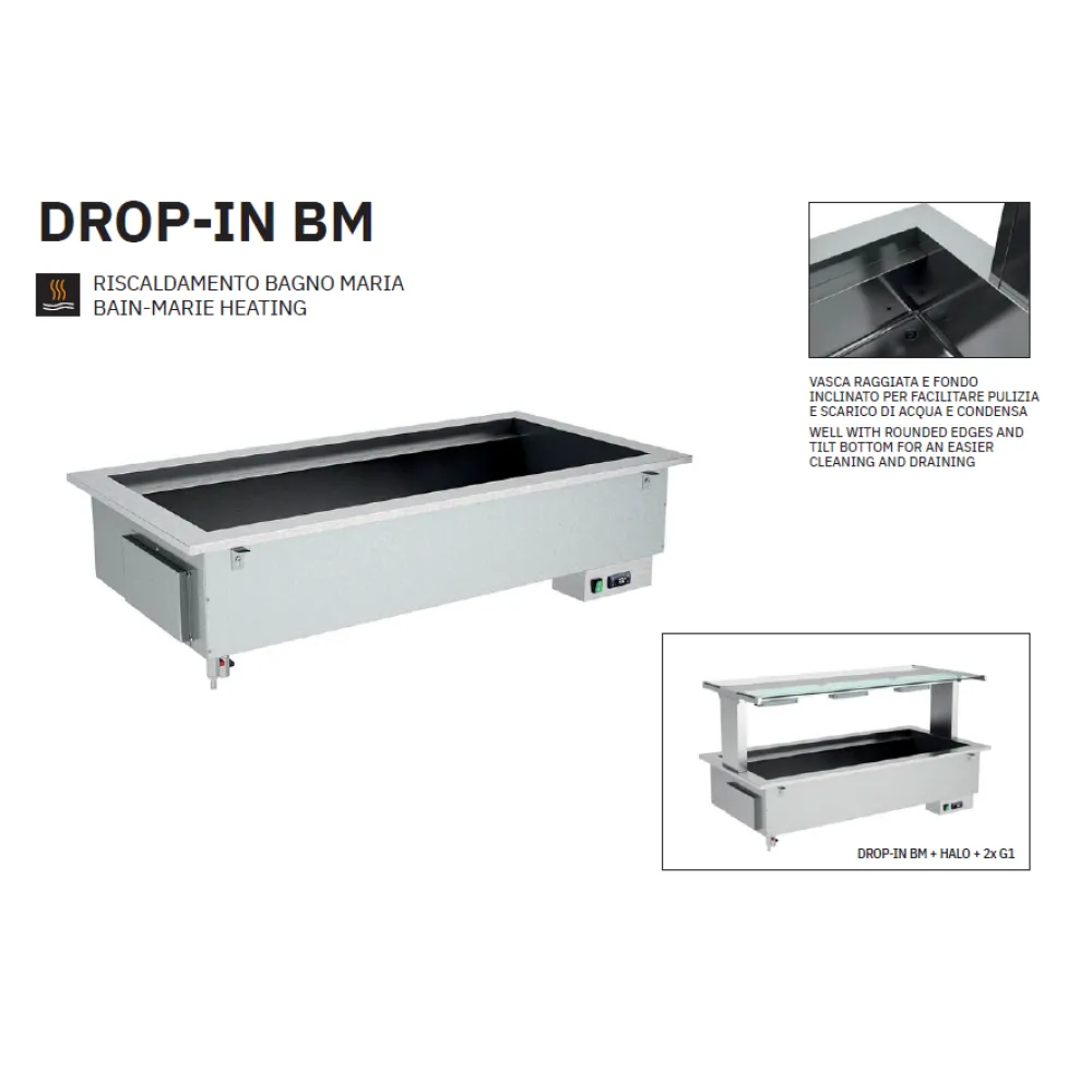 MARMIT CHAUD DROP-IN 2BM (006INDROP2BM)