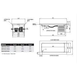 COMPTOIR RÉFRIGÉRÉ EN ACIER INOXYDABLE DROP-IN-2PR-IN