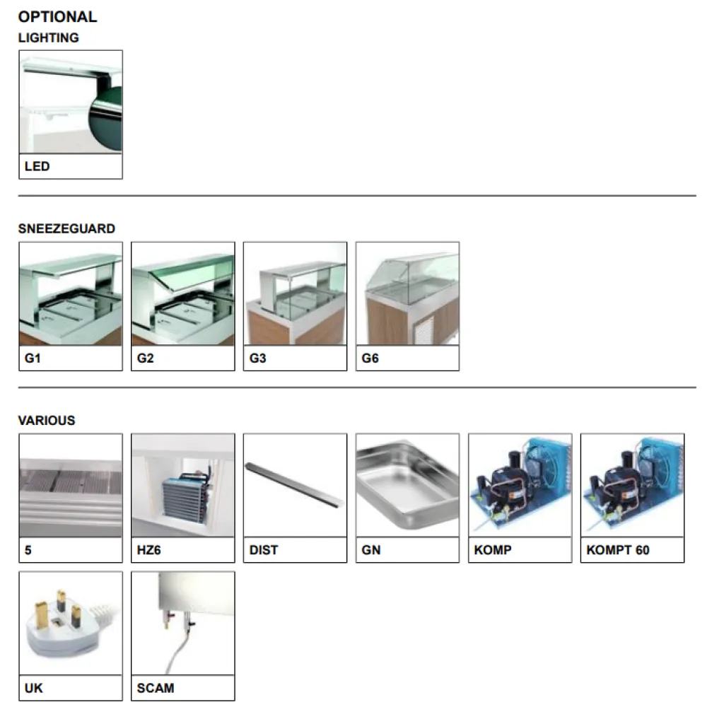 COMPTOIR RÉFRIGÉRÉ EN ACIER INOXYDABLE DROP-IN-4PR-IN (006INDROP4PR/IN)