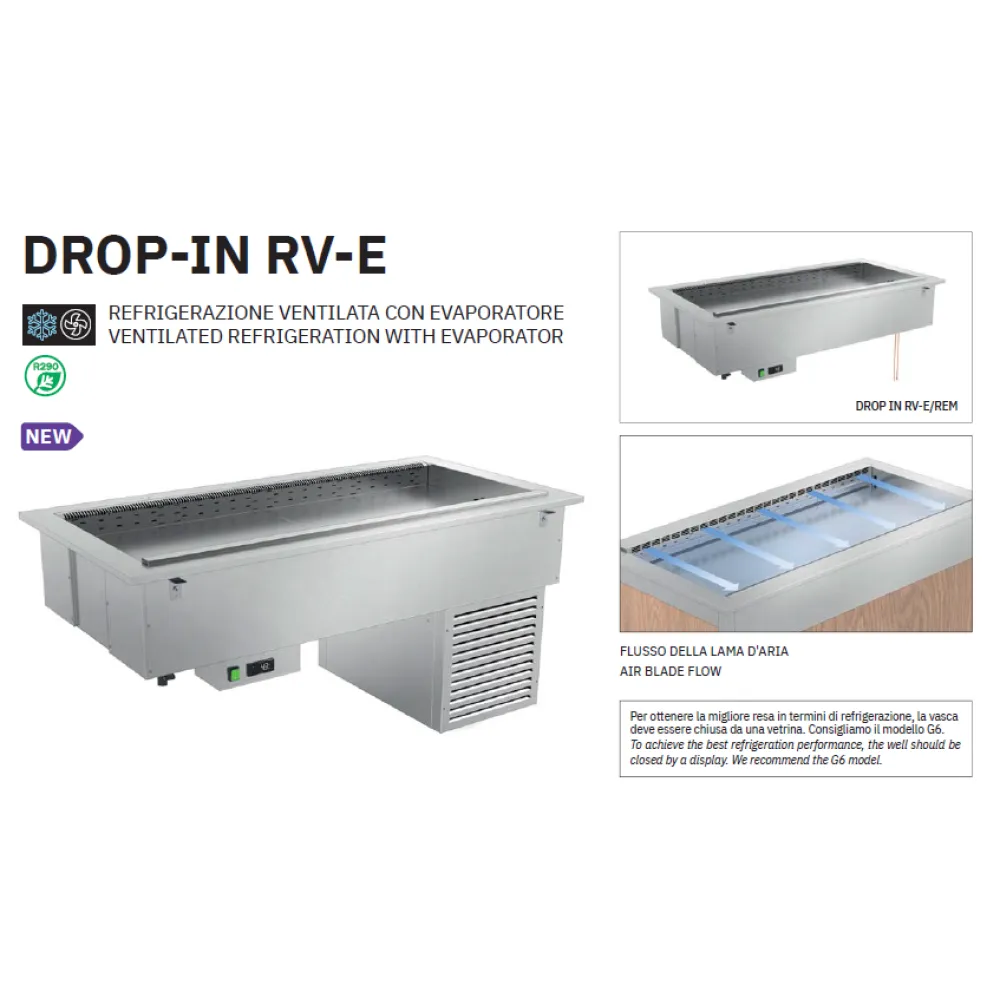 MODULE DE FROID VENTILÉ AVEC ÉVAPORATEUR DROP-IN-4RV-E (006INDROP4R/VE)
