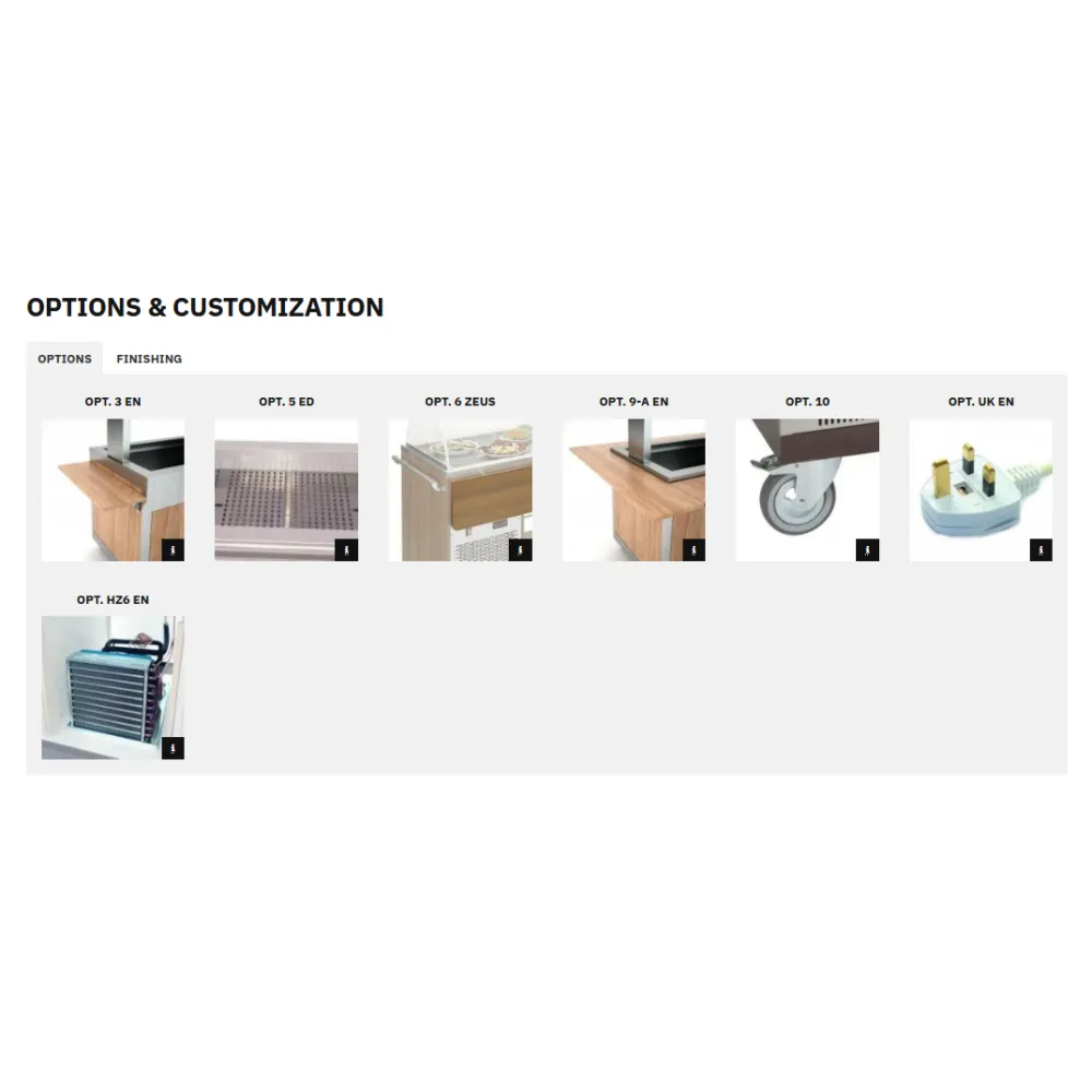 CHARIOT BUFFET GIUNONE REF (01100GIUN/RF)