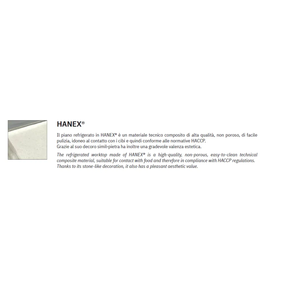 COMPTOIR RÉFRIGÉRÉ EN BÉTACRYL DROP-IN-2PR (006INDROP2PR)