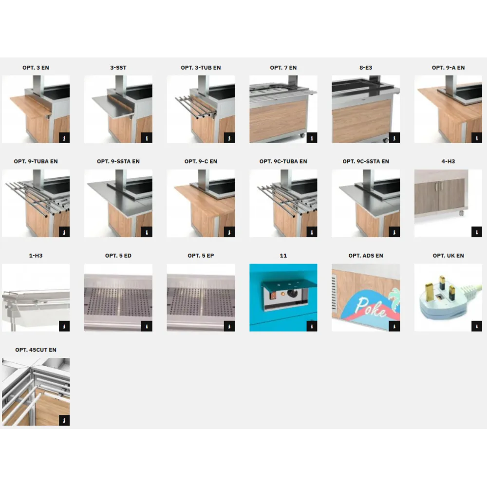 BUFFET CHAUFFANT BAIN MARIE AVEC LAMPES INFRAROUGES HAPPY 3 BM/INFRA (013HP3B/INFR)