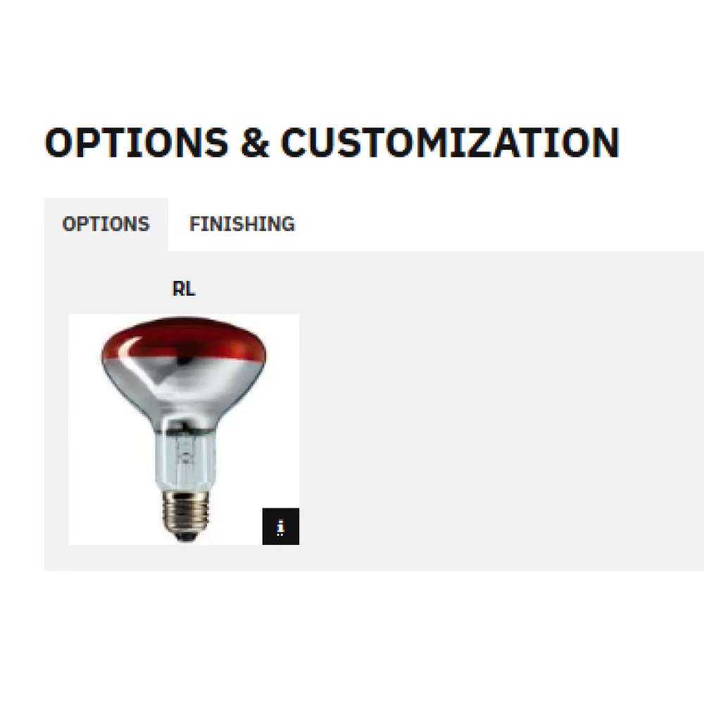 LAMPE CHAUFFANTE INFRAROUGE SUSPENDU HELIOS AIR P1 (034CRHELAIR/RITP1)