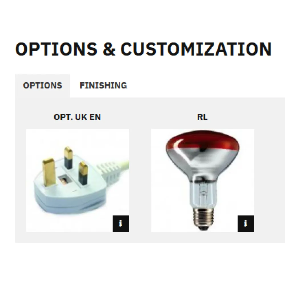 LAMPE CHAUFFANTE INFRAROUGE SUSPENDU HELIOS AIR P3 (034CRHELAIR-RITP1)