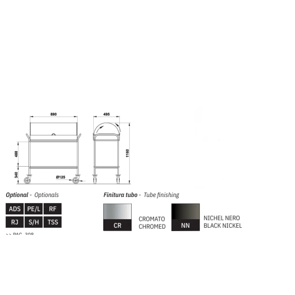 ROUE DE SERVICE HIRA CLEAR (003CR500M/D2L)