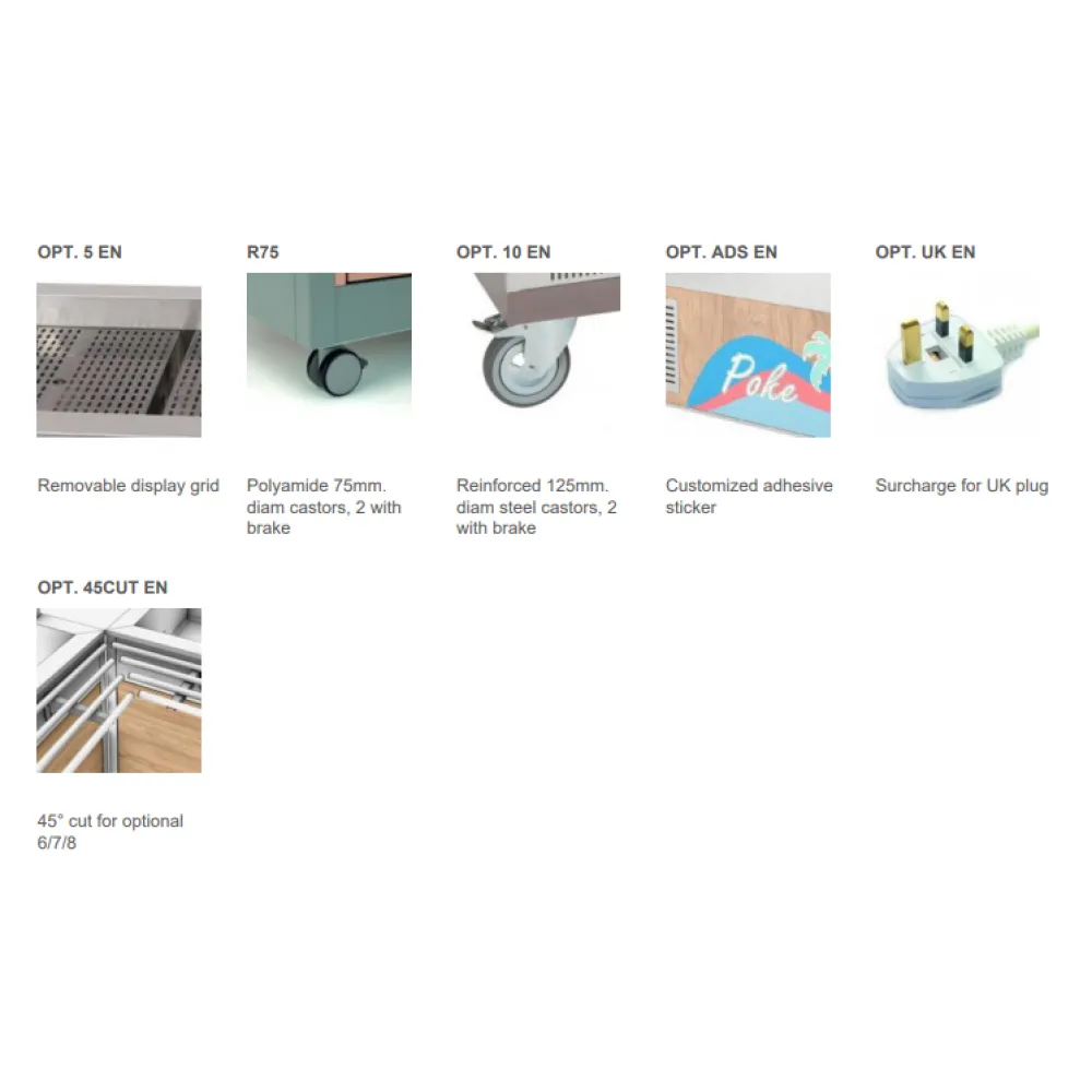 BAIN-MARIE BUFFET CHAUD AVEC DES MARMITES SÉPARÉES OMNIA 3BM/SEP (01900OM3BMSEP)