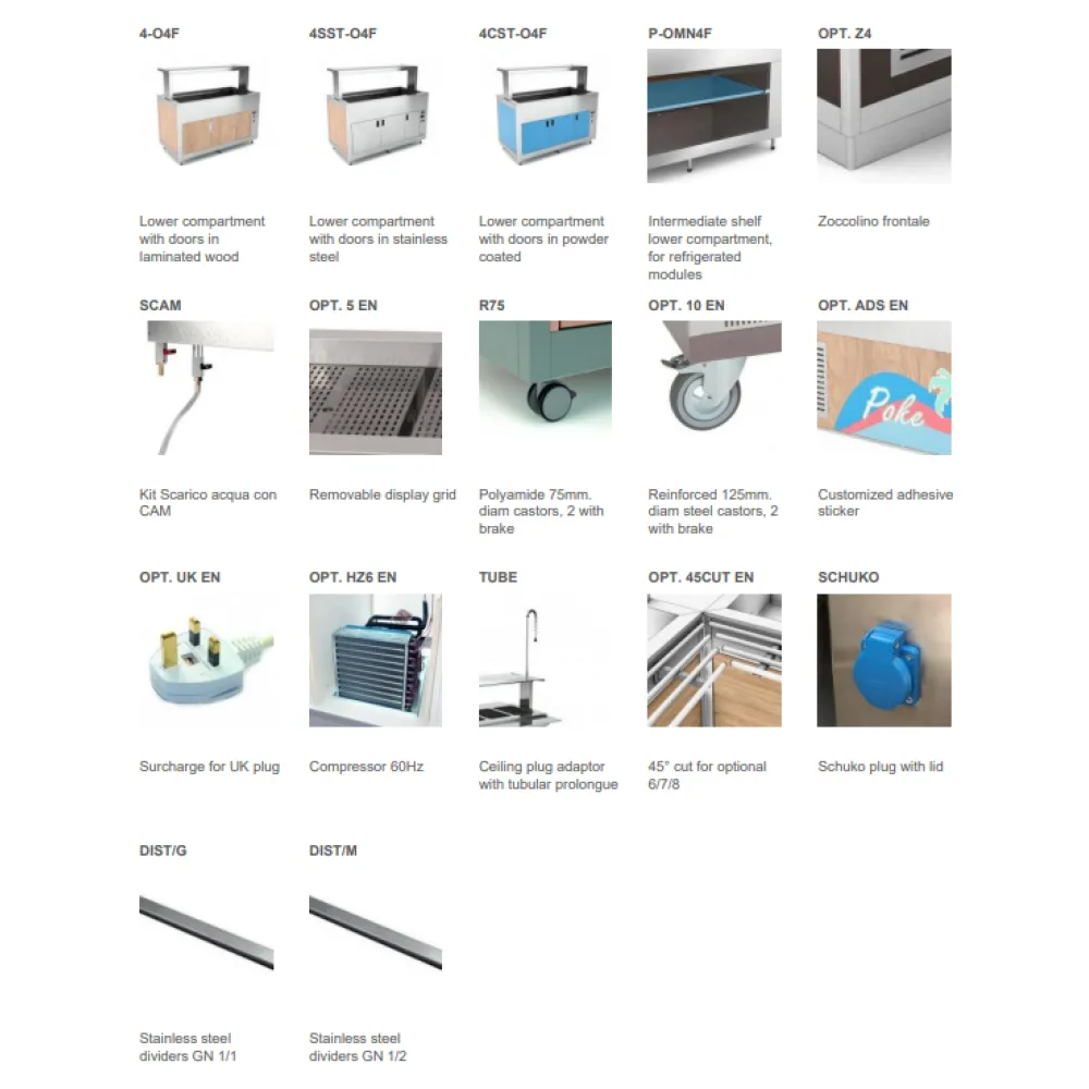 BUFFET RÉFRIGÉRÉ OMNIA 4R (01900OM4R)