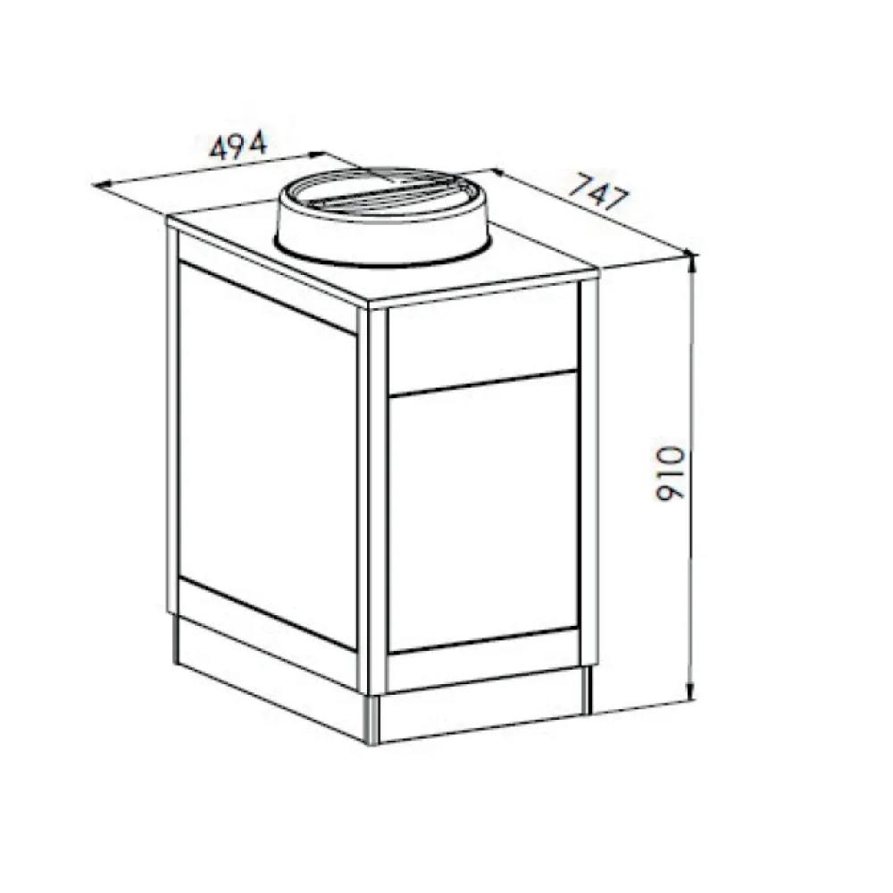 DISTRIBUTEUR D'ASSIETTES OMNIA PLC N28 (01900OMPLC28N)