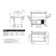 BUFFET RÉFRIGÉRÉ AVEC PLAN DE TRAVAIL HANEX® BETACRYL ET COMPARTIMENT INFÉRIEUR FROID OMNIA 3PR/SF (01900OM3PRSF)