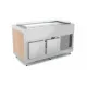 BUFFET RÉFRIGÉRÉ AVEC PLAN DE TRAVAIL HANEX® BETACRYL ET COMPARTIMENT INFÉRIEUR FROID OMNIA 3PR/SF (01900OM3PRSF)