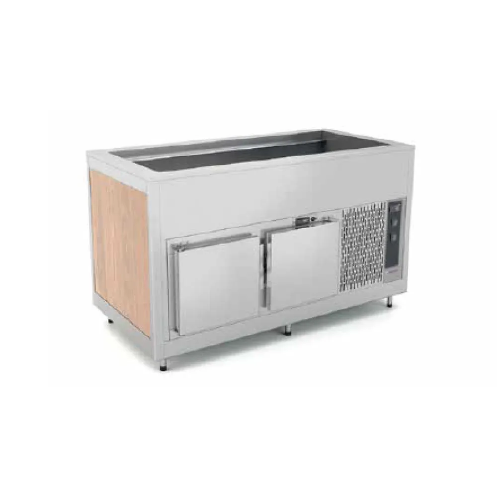 BUFFET FROID À VENTILATION AVEC COMPARTIMENT INFÉRIEUR FROID OMNIA 5RV/SF (01900OM5RVSF)
