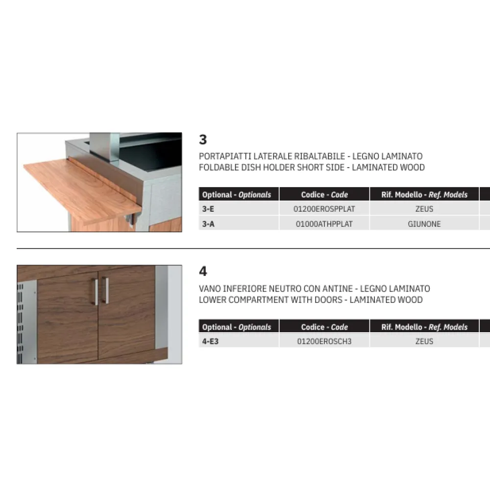 CHARIOT FRIGORIFIQUE AVEC OUVERTURE DOMADE ZEUS (01100ZEUS00LE)