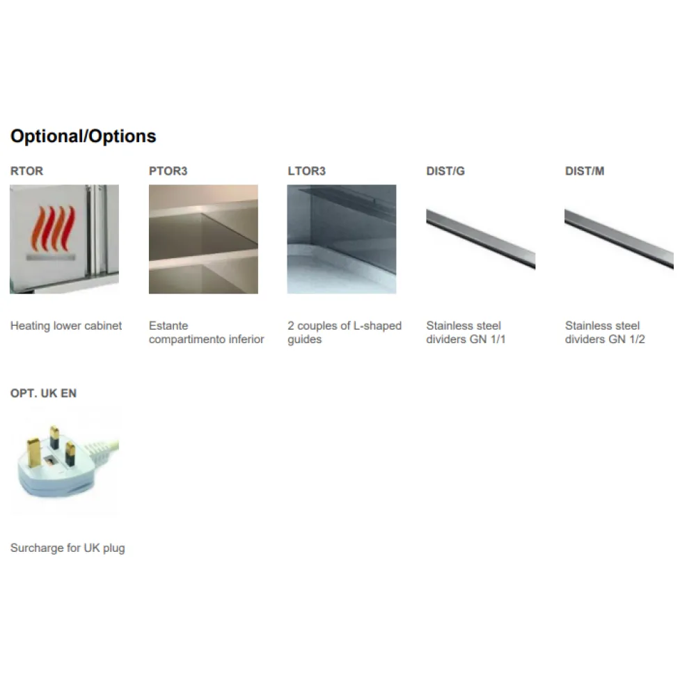 CHARIOT THERMIQUE EN ACIER INOXYDABLE TORO 3GN1/1 (03500CAP/CHIN)