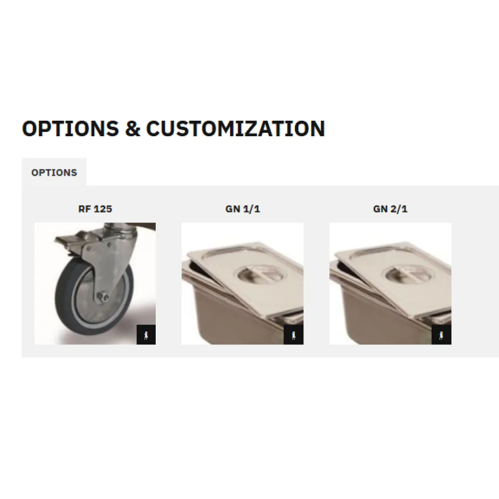 CHARIOT POUR PLATEAUX VEGA GN2/1 C16 (039002/1C16IN)