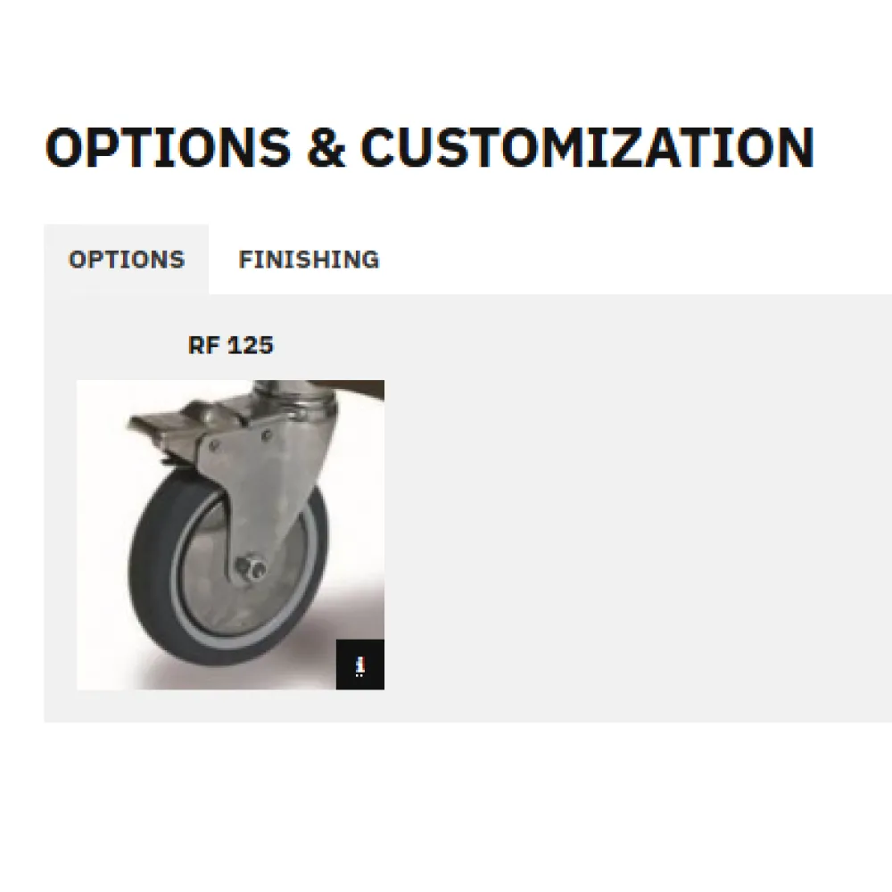 CHARIOT POUR ARMOIRE ET PANIERS VEGA 60x40 L10 (03900TE/L10IN)