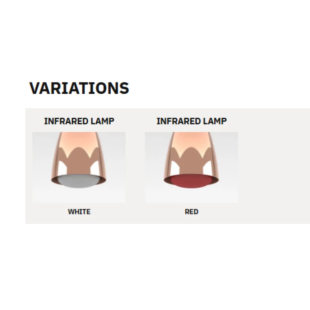 CADRE AUTOPORTANT AVEC LAMPES INFRAROUGES INFRA 2/1 AL (03600AL2REDIN)