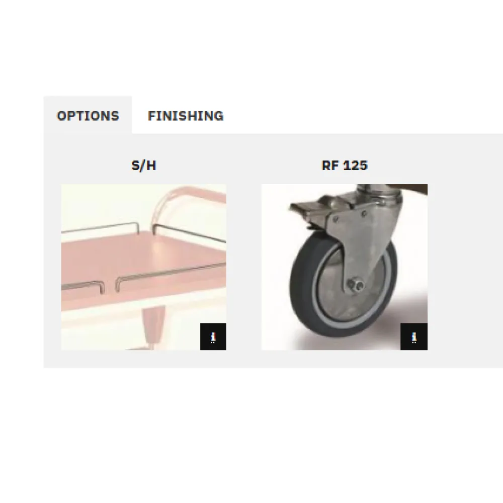 CHARIOT DE SERVICE ARTEMIDE 2 (008INART/02ML)