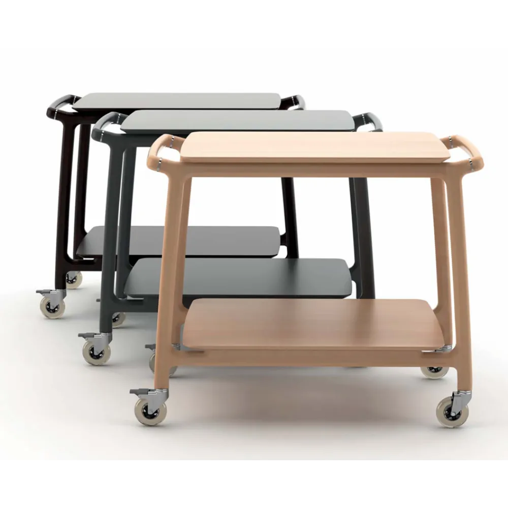 CHARIOT DE SERVICE EN BOIS ARIANNA 2 (005LEARI/2)