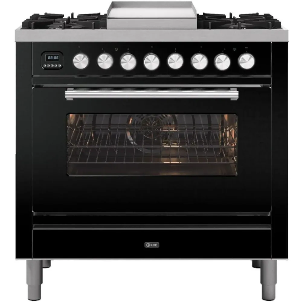 Cuisinière avec four Professional Plus 90 cm P09FWE3 6 brûleurs avec plaque de cuisson