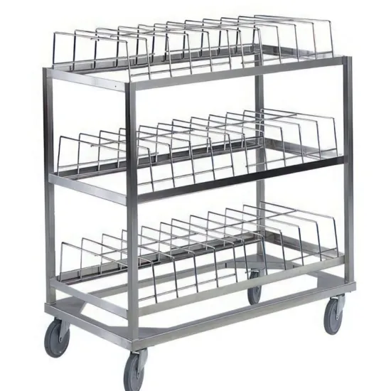 Chariots de séchage de vaisselle