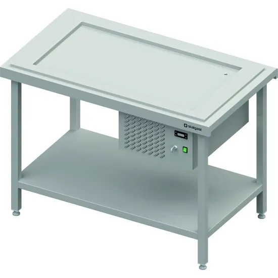 Stations avec bac de refroidissement d'affichage