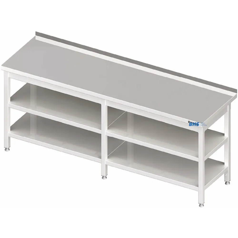 Metal table with two shelves 2500 (BHS-PLV-2P-250/60/90)