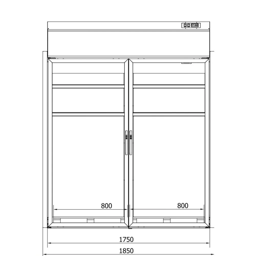 Refrigerator for pallets and trolleys (R-1-VK-185/80)