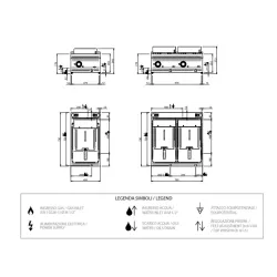 Friteuse électrique 12+12 L FRBE77T DOMINA PRO 700
