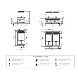 Friteuse à gaz  9+9 l MFRG77T