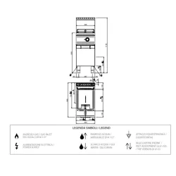 Friteuse à gaz  20.5 l FRVG94A DOMINA PRO 900