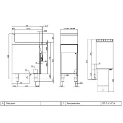 Friteuse à gaz 18+18 litres Mod F2/18-78G