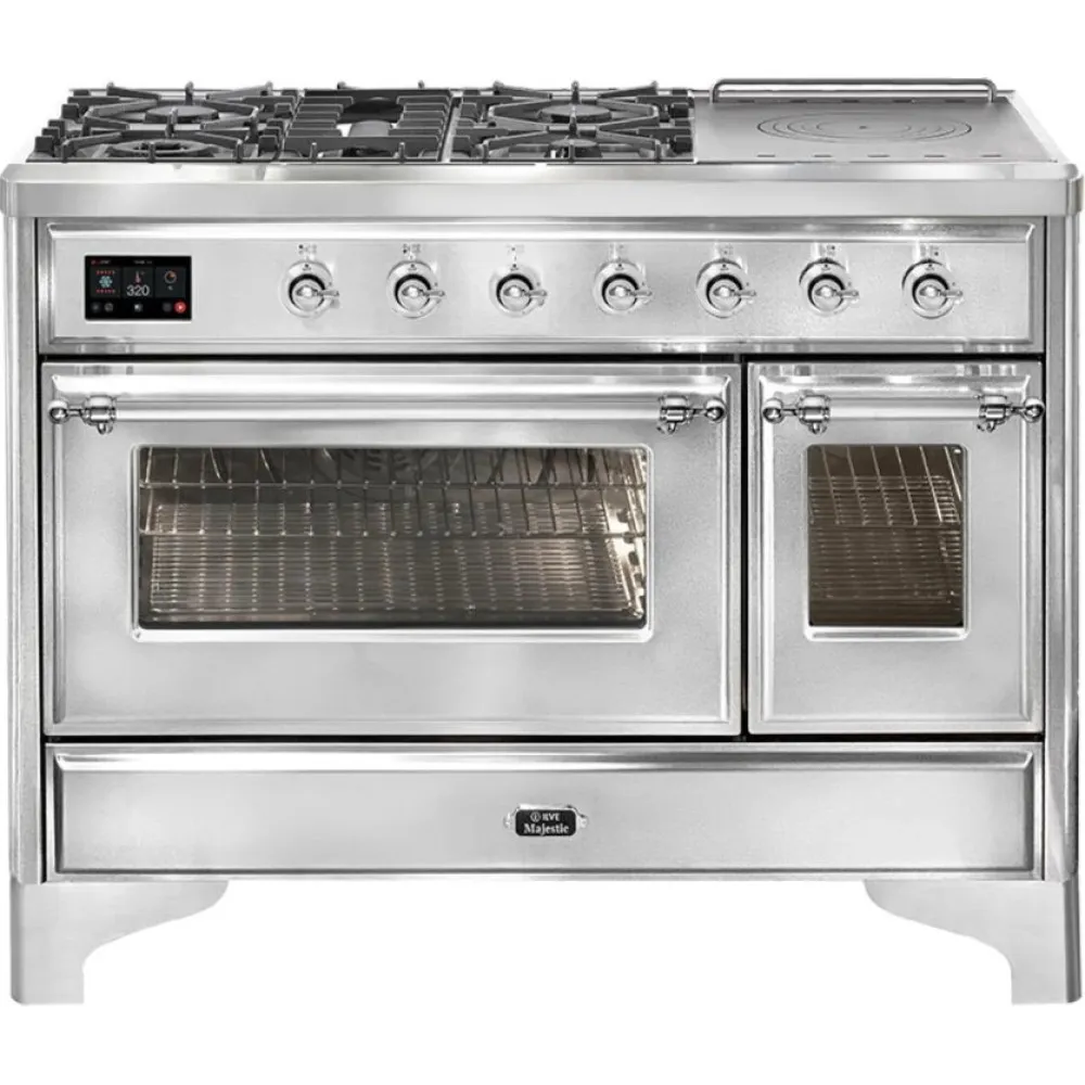 Ilve Majestic M12SDNE3 120 cm 6 feux + 1 zone de cuisson étendue