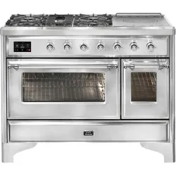 Ilve Majestic M12SDNE3 120 cm 6 feux + 1 zone de cuisson étendue
