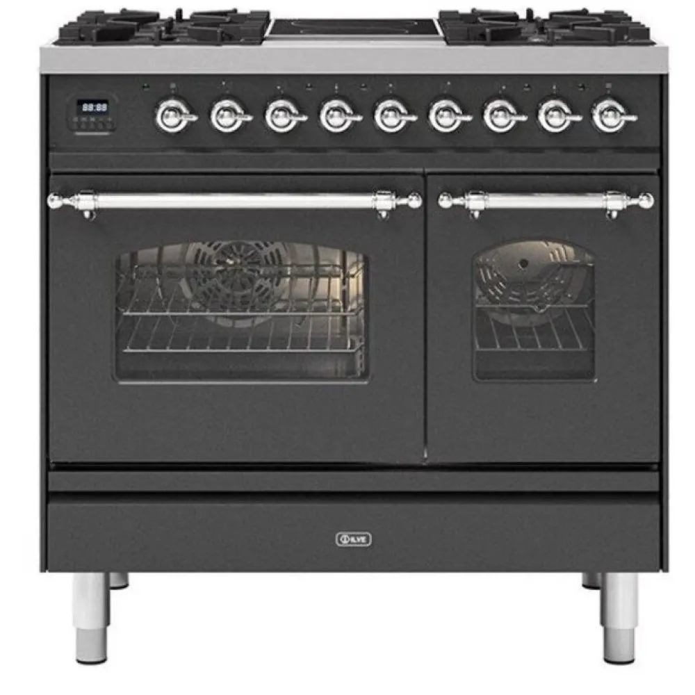 Cuisinière avec four Nostalgie PD09INE3 4 feux + 2 induction