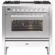 Cuisinière avec four Professional Plus 90 cm  P09IWE3 4 feux + 2 induction