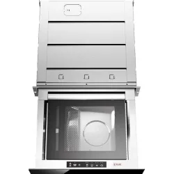 Machine d'emballage sous vide encastrée en verre trempé noir brillant 60 cm Ilve VM615S