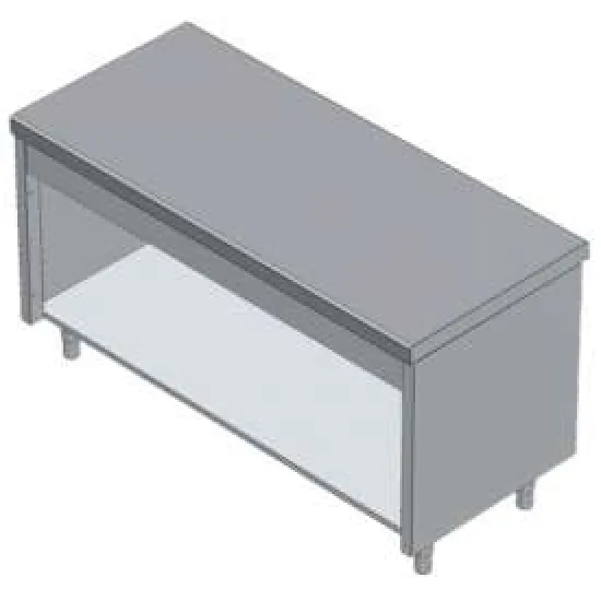 Table de travail avec armoire neutre