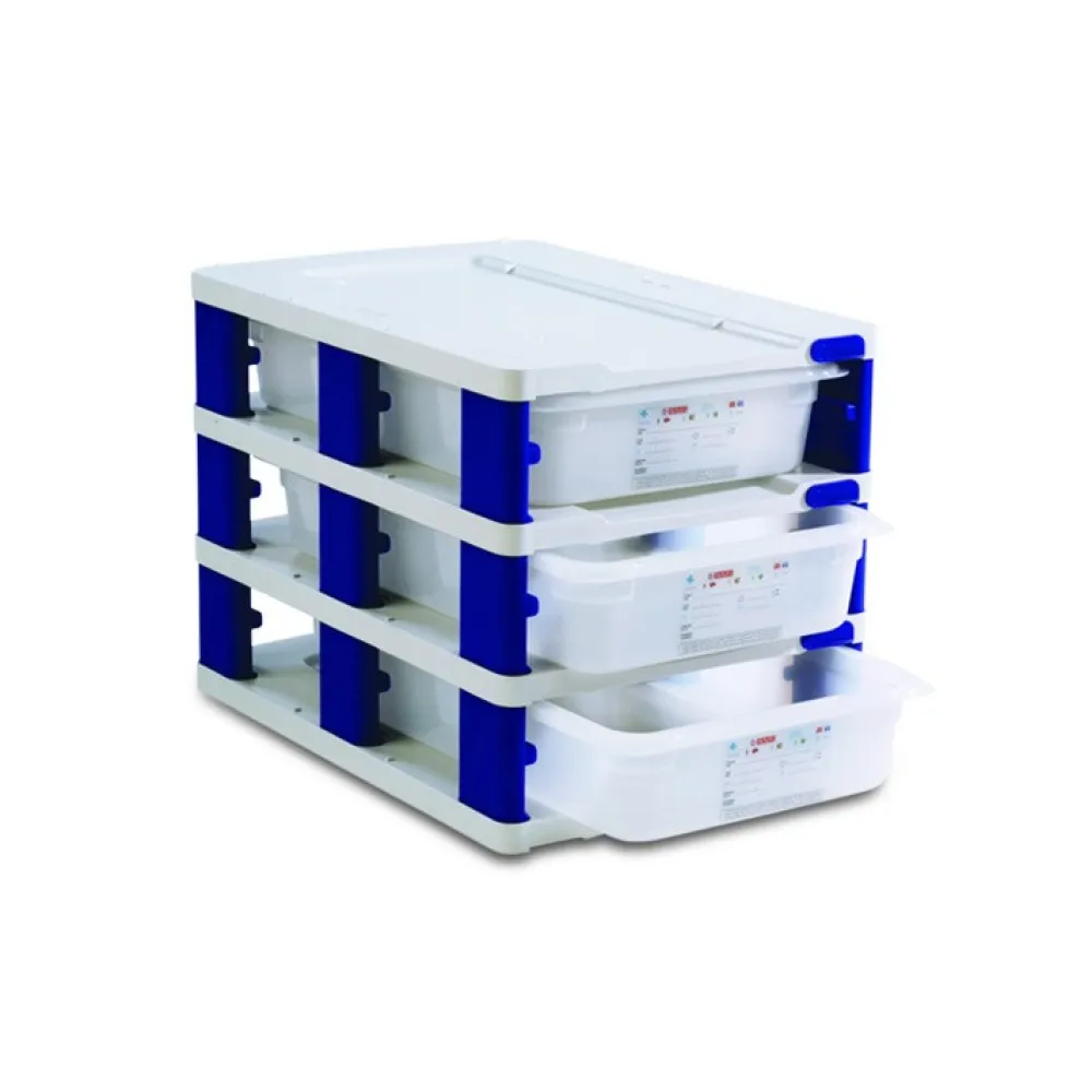 Food storage tower with containers 3xGN 1/1 h-100mm (AR18227)