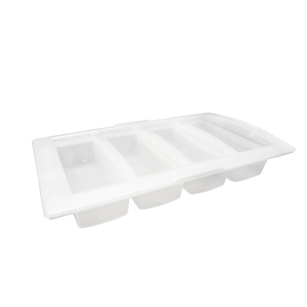 4-compartment food box with lid GN 1/1 (AR99863)